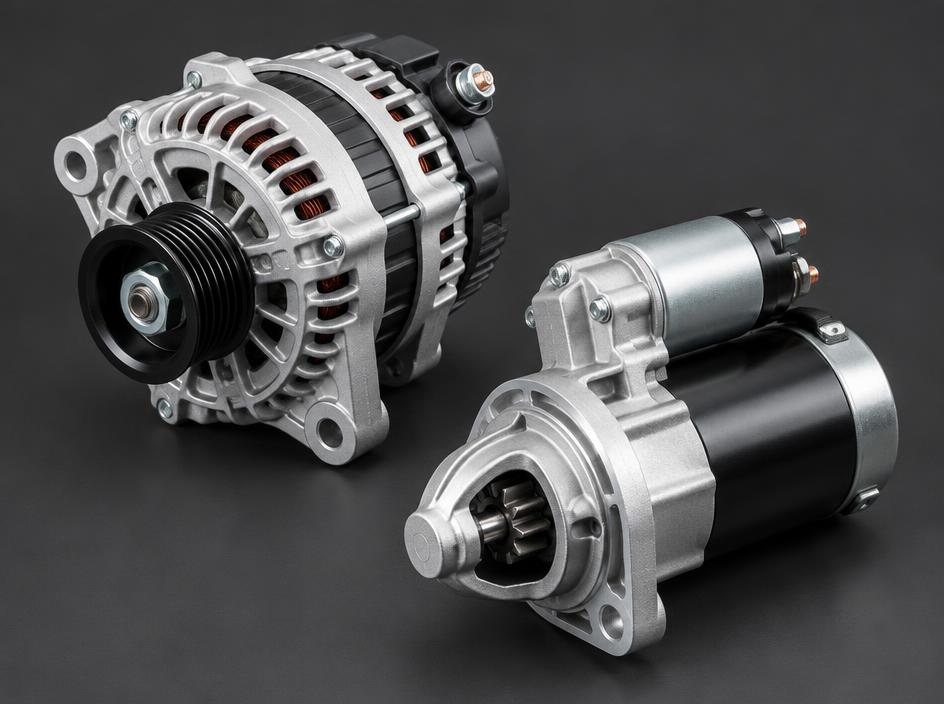Alternador e motor de partida